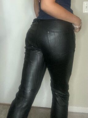 Black Leather Saint Laurent